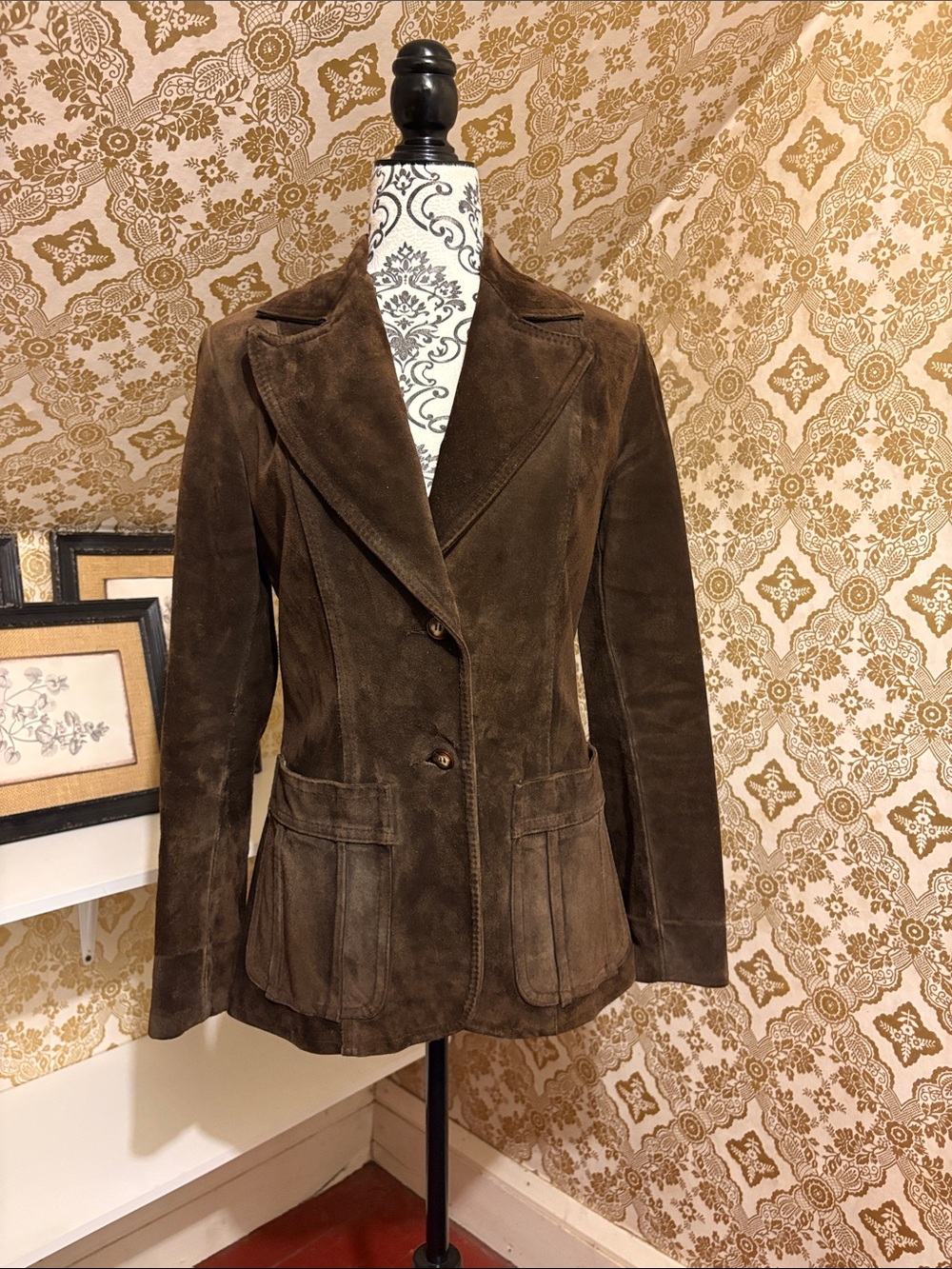 Vintage Brown Suede Jacket